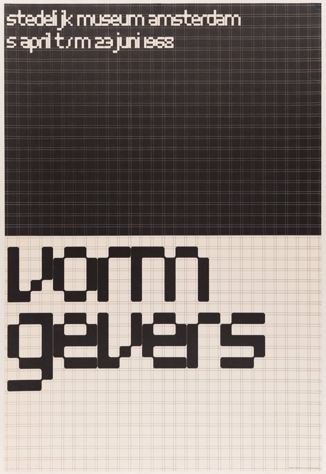 Wim Crouwel, Vormgevers, Stedelijk Museum, 1968